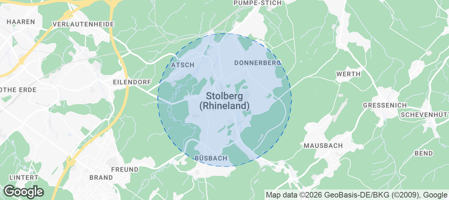 Stolberg (Rheinland) Airbnb map